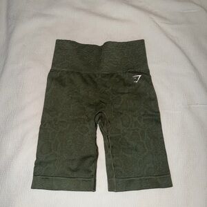 Gymshark Army Green Adapt Animal High-Waisted Shorts
